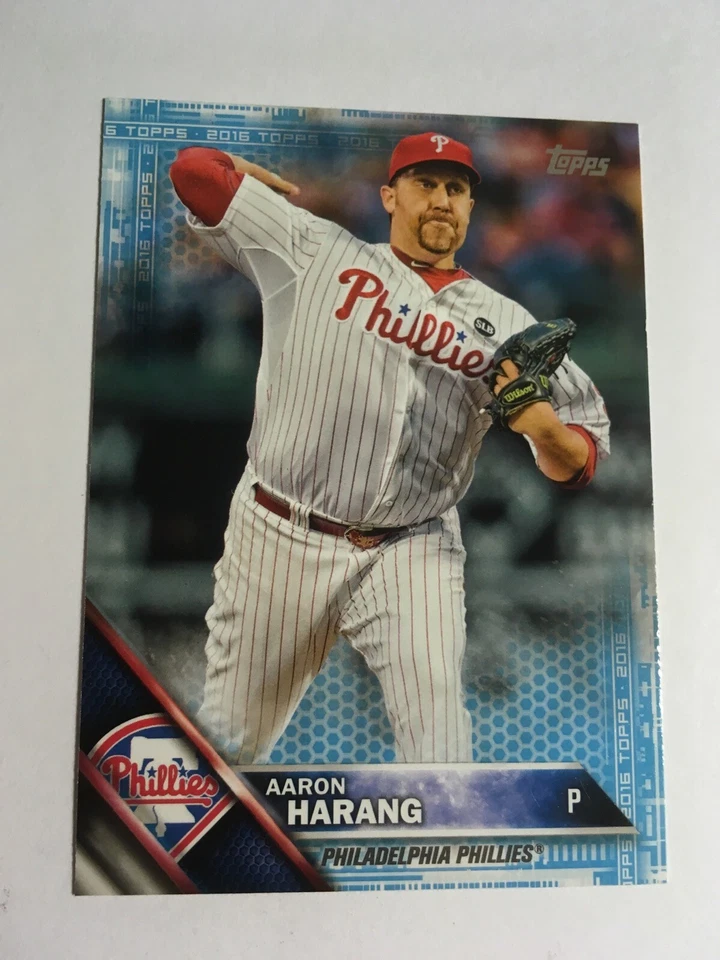 2016 Topps Mini Blue Parallel Aaron Harang Phillies 115 #'d /10 Rare Low S&H - Image 1 of 1