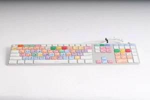 Apple A1243 Teclado Ultra Delgado con Cable Aluminio con Teclado Numérico Teclas de Colores - Imagen 1 de 10