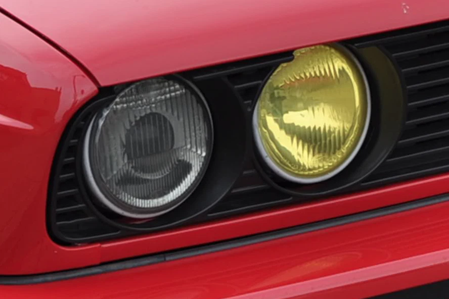 Пленка для фары подходит для Bmw E30 318is 325 M3 желтая Hella французская европейская противотуманная янтарная - Изображение 1 из 1