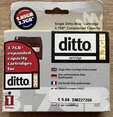 Ditto Max 2GB Preformatted Cartridge. Iomega  - Image 1 of 3