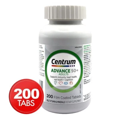 Centrum Advance 50+ For Adults Multivitamin Minerals Dietary Supplement 200 Tabs - Image 1 of 4