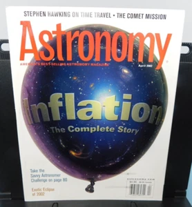 ASTRONOMIE Magazin ~ April 2002 -- Inflationstheorie, Stephen Hawking, Sonnenfinsternis - Bild 1 von 4