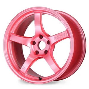 Rays Gram Lights 57CR 19x9.5 +25 5x112 Sakura Pink Wheel - Picture 1 of 1