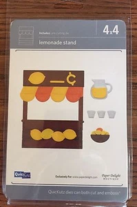QuicKutz Custom Exclusive LEMONADE STAND 4x4 SingleKutz Die - Imagen 1 de 1