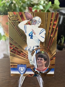 1996 Pacific Invincible Gold Colts Football Card #65 Jim Harbaugh