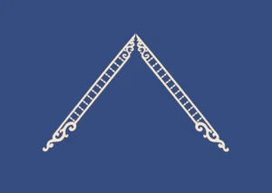 Dollhouse Miniature 1:12 Scale Gable Apex Trim 13" - Picture 1 of 1