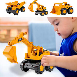 1X Excavator & Dump Truck Toy For Kids Truck & Bulldozer Digger-Construction 11
