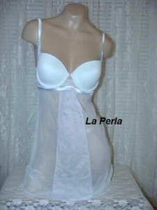 La Perla Studio Sensual 36B M Chemise Push Up Cups Light Blue - Picture 1 of 3