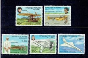 PEOPLE'S REPUBLIC OF CONGO 1977 History of Aviation FU CV $2.00 - Picture 1 of 1