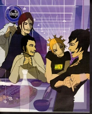 Publicidad publicitaria impresa vintage moda hombres Silvertab Levi púrpura fiesta 2 páginas arte Foto 1 de 2