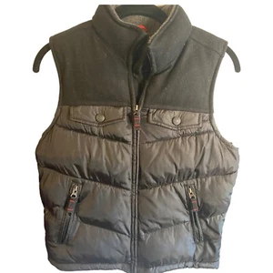 Gap Kids Sporty “1969” Black Puffy Vest Pockets Size L - Picture 1 of 6