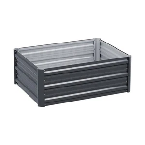 Greenfingers Garden Bed 80X60X30cm Planter Box Raised Container Galvanised Herb - Picture 1 of 7