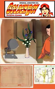 GOLDEN BOY CEL - Noriko & Flowers - Ova2-103 - Scena originale assolutamente completa - Foto 1 di 8