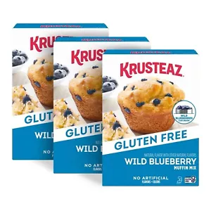 Krusteaz Gluten Free Wild Blueberry Muffin Mix, 15.7 oz., 3 pk. - Picture 1 of 3