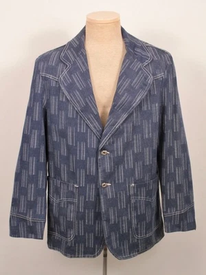 Blazer/chaqueta vaquera azul de colección para hombre de los años 70 NOS talla grande 42 años 70 Foto 1 de 4
