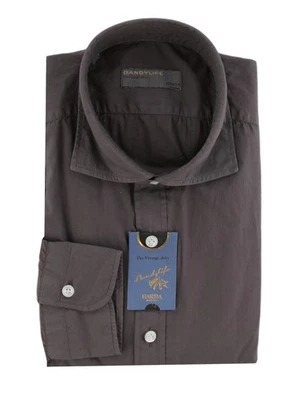 Camisa de algodón liso gris Barba Napoli $375 - extra delgada - (BN916257) Foto 1 de 4