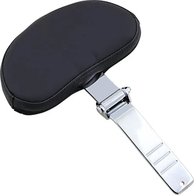 Almohadilla pequeña de cuero liso negro DS con respaldo corto Harley Ultra Limited baja 15-19 Foto 1 de 4