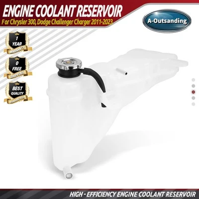 Coolant Reservoir Tank with Cap For Dodge Challenger Charger Chrysler 300 11-21 - Image 1 of 4