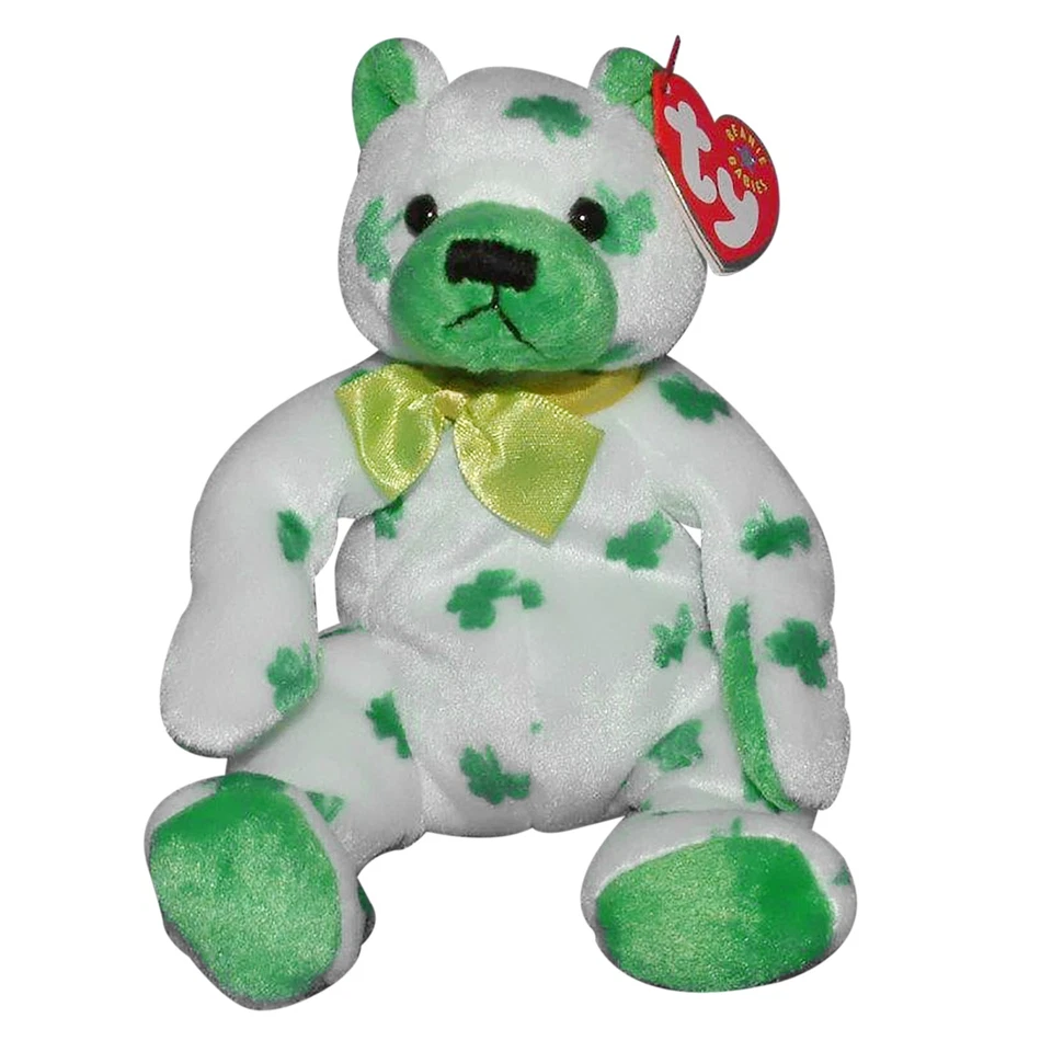Ty Beanie Baby Clover Bear - MWMT 2001 Irish Y70