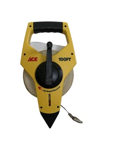 ACE 100 Ft x 1/2 in 3x Rapid Rewind Landscaping Fiberglass Tape Measure - Picture 1 of 4