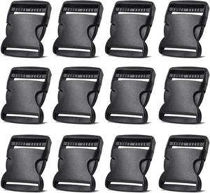 FIEIJ Petutu 12Confezioni Fibbie in Plastica 2 Pollici Regolabile Sgancio Laterale Rapido... - Foto 1 di 1