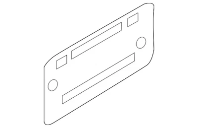 Genuine Audi License Plate Bracket 4G8-827-113-9B9 - Image 1 of 3