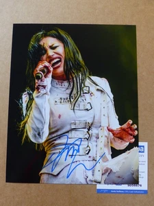 LACUNA COIL Cristina Scabbia signed Autogramm signiert auf 20x25 Foto  ACOA  COA - Bild 1 von 2