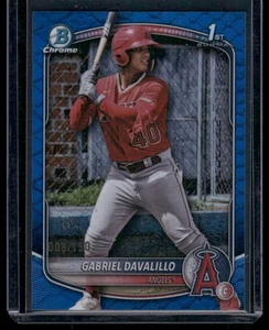 2025 Bowman Chrome  Gabriel Davalillo Prospects Reptilian Blue /150 1st Bowman - Picture 1 of 2