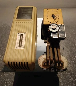 Sampsel Retro Biege Thermostat Analog Clock - Picture 1 of 12