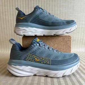 Scarpe Hoka One One Bondi 6 uomo taglia 7,5 blu piombo sneakers corsa 1019269 LMCB - Foto 1 di 20