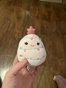 Original Squishmallow Garnet The Pink Christmas Tree Mystery Squad Plush 4" - Picture 1 of 2