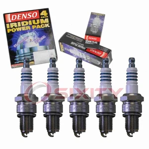 5 pc Denso Iridium Power Spark Plugs for 1986-1987 Audi 4000 Quattro 2.2L L5 gz - Picture 1 of 5