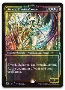 Atraxa, Praetors' Voice (Gilded Foil) #453 (NM) Secret Lair Drop SLD Magic MTG - Picture 1 of 2