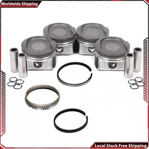 1ZZFE Engine Pistons Rings For 00-08 Toyota Celica GT Corolla MR2 Chevrolet 1.8L - Picture 1 of 7