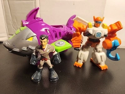 Playskool Heroes Transformers Rescue Bots Dr. Morocco Shark Sub Figure Robot - Image 1 of 4