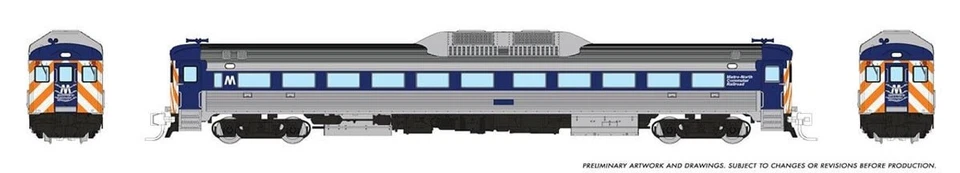 Rapido N Budd RDC-1 Metro North Commuter MNCR # DCC/SND LED 516508 - Image 1 of 1