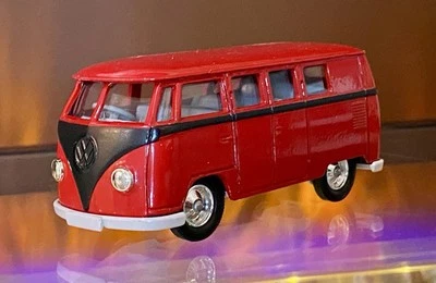 💥1955 Volkswagen Camper Van KOMBI VW Red BUS Right-Hand Driver Model Toy TYPE 2 - Image 1 of 4