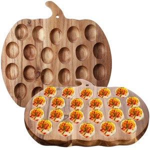 2 Stück Holz Teufel Eierplatte 22 Löcher Teufel Eierablage Behälter Halter C... - Bild 1 von 6