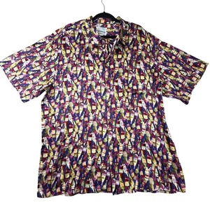 Camisa Hawaiana Reyn Spooner Para Hombres XXL Estampado de Botella de Vino Abotonada Aloha - Imagen 1 de 9