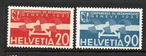 SWITZERLAND M/M 1932 SG345 &SG346 INT DISARMAMENT CONFERENCE - Picture 1 of 1