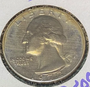 1972-S PROOF WASHINGTON QUARTER - Foto 1 di 2