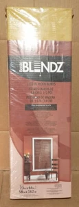 Basic Blindz 1-1/2 in. Wood Window Blinds 23in x 64in. CORDED - Picture 1 of 4