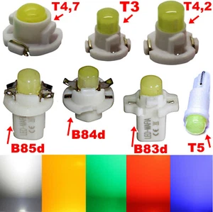 T3 T4.2 T4.7 T5 B85d LED COB - weiß blau rot gelb grün - Tachobeleuchtung Tacho - Picture 1 of 1