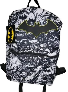 DC Comics Batman The Dark Knight Joker Backpack Book Bag 16” Adjustable - Picture 1 of 2