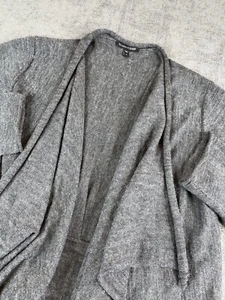 Eileen Fisher Cardigan Women M Gray Royal Alpaca Open Front Lightweight Sweater - Picture 1 of 7