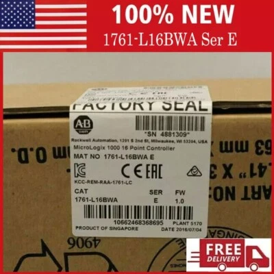 New Allen-Bradley 1761-L16BWA /E MicroLogix 1000 16 Point Controller 1761L16BWA - Image 1 of 4