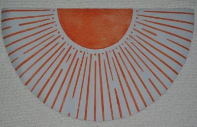 Оранжевый быстросохнущий диатомовый земной коврик для ванны Boho Sunshine - Изображение 1 из 4