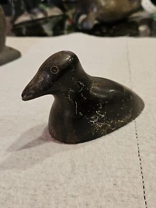 Vintage Inuit Soapstone Carving of Bird Eskimo Art - Picture 1 of 5