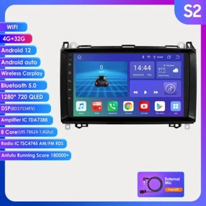 4+32GB Car Stereo Radio For Benz W906 Sprinter 9''Navi DSP BT5.0 IPS FM WIFI PIP - Picture 1 of 24