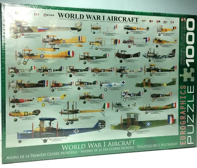 Eurographics World War I Aircraft 1000-Piece Puzzle 19.25 X 26.675 - Image 1 of 4